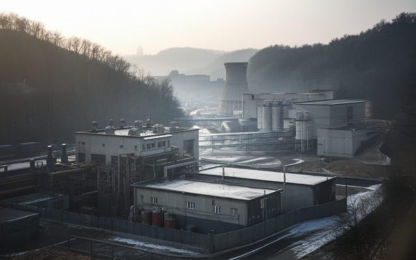 Vue du complexe nucléaire de Yongbyon en Corée du Nord