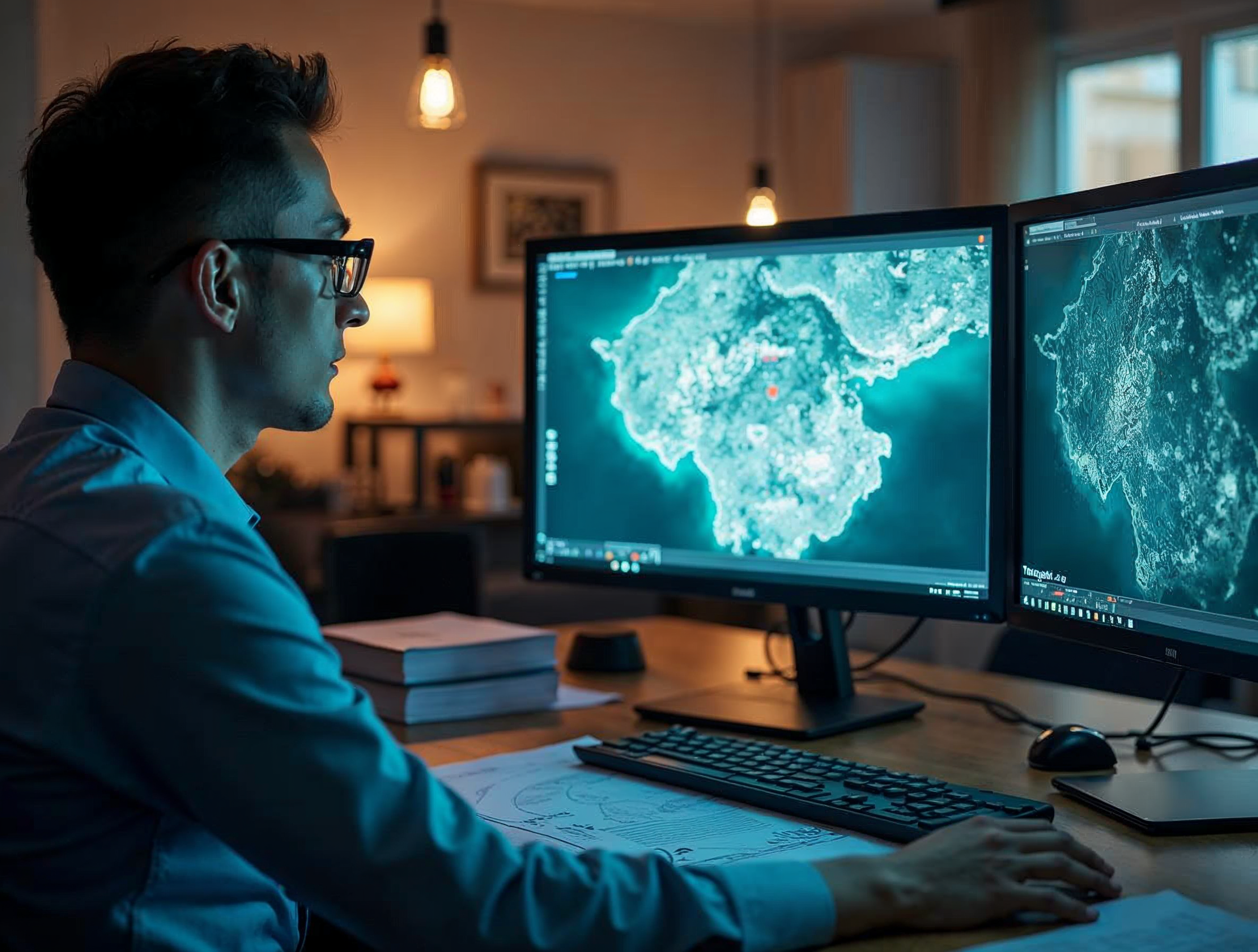 Un analyste étudie des images satellites liées au site de Yongbyon